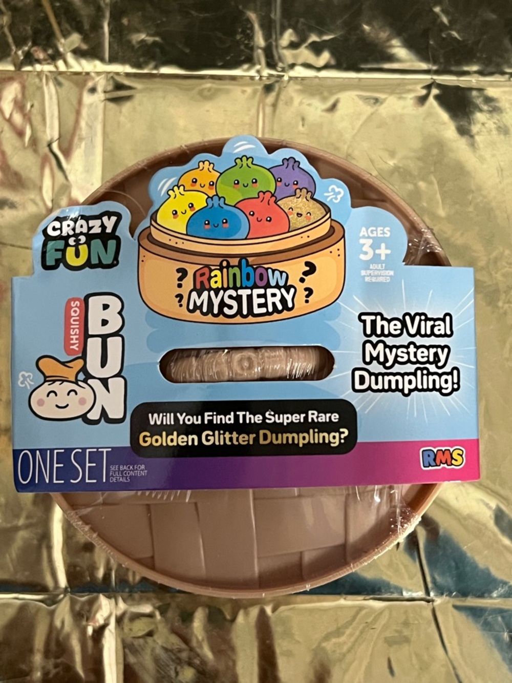 NEW & Unopened Viral Rainbow Mystery Dumplings (Limited Edition Golden Glitter)